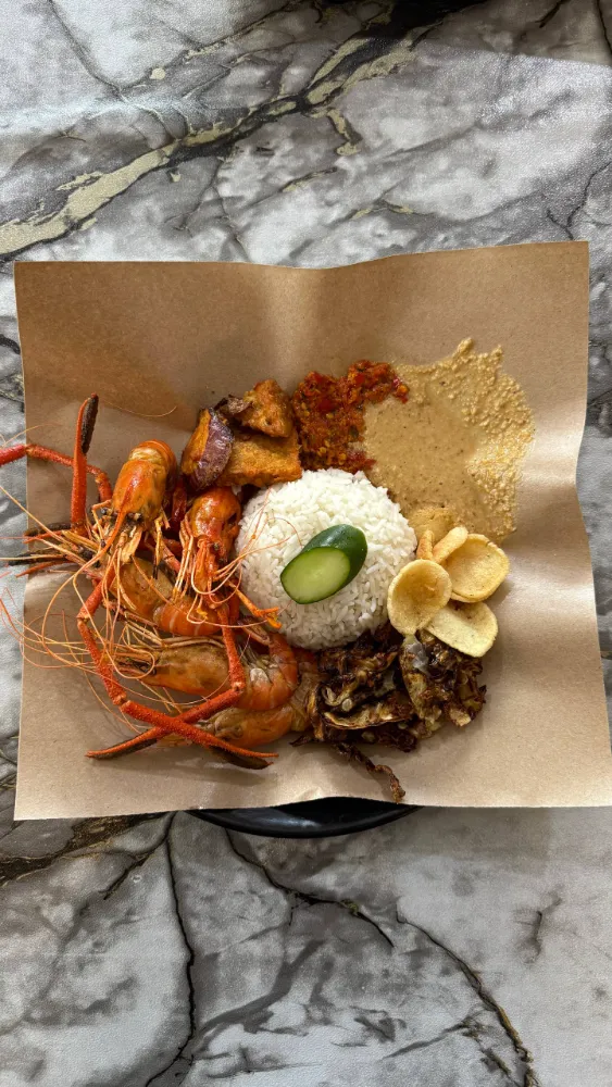 NASI GEPUK UDANG GALAH