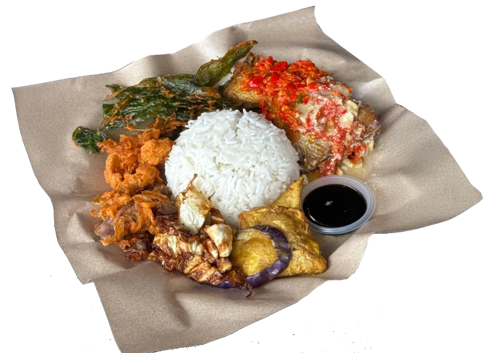 COMBO SET B - NASI AYAM GEPUK
