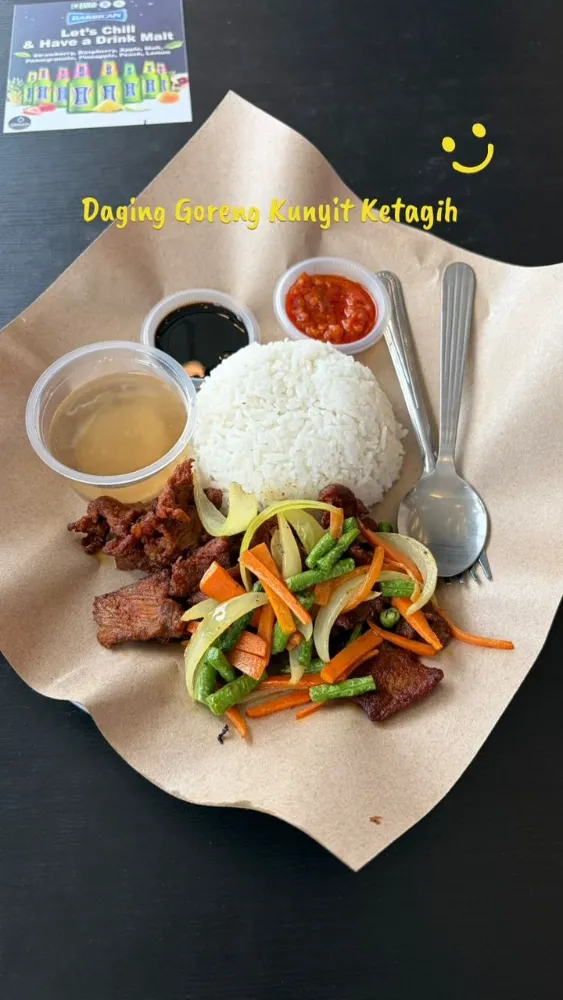 SET - NASI DAGING GORENG KUNYIT KETAGIH