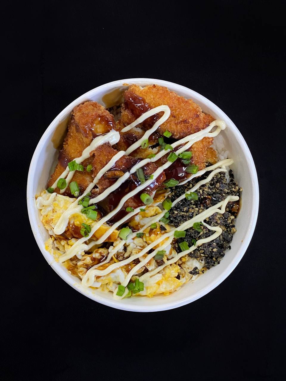 CHICKEN KATSU AND TERIYAKI RICE BOWL